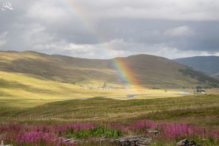 Regenbogen in den Highlands
